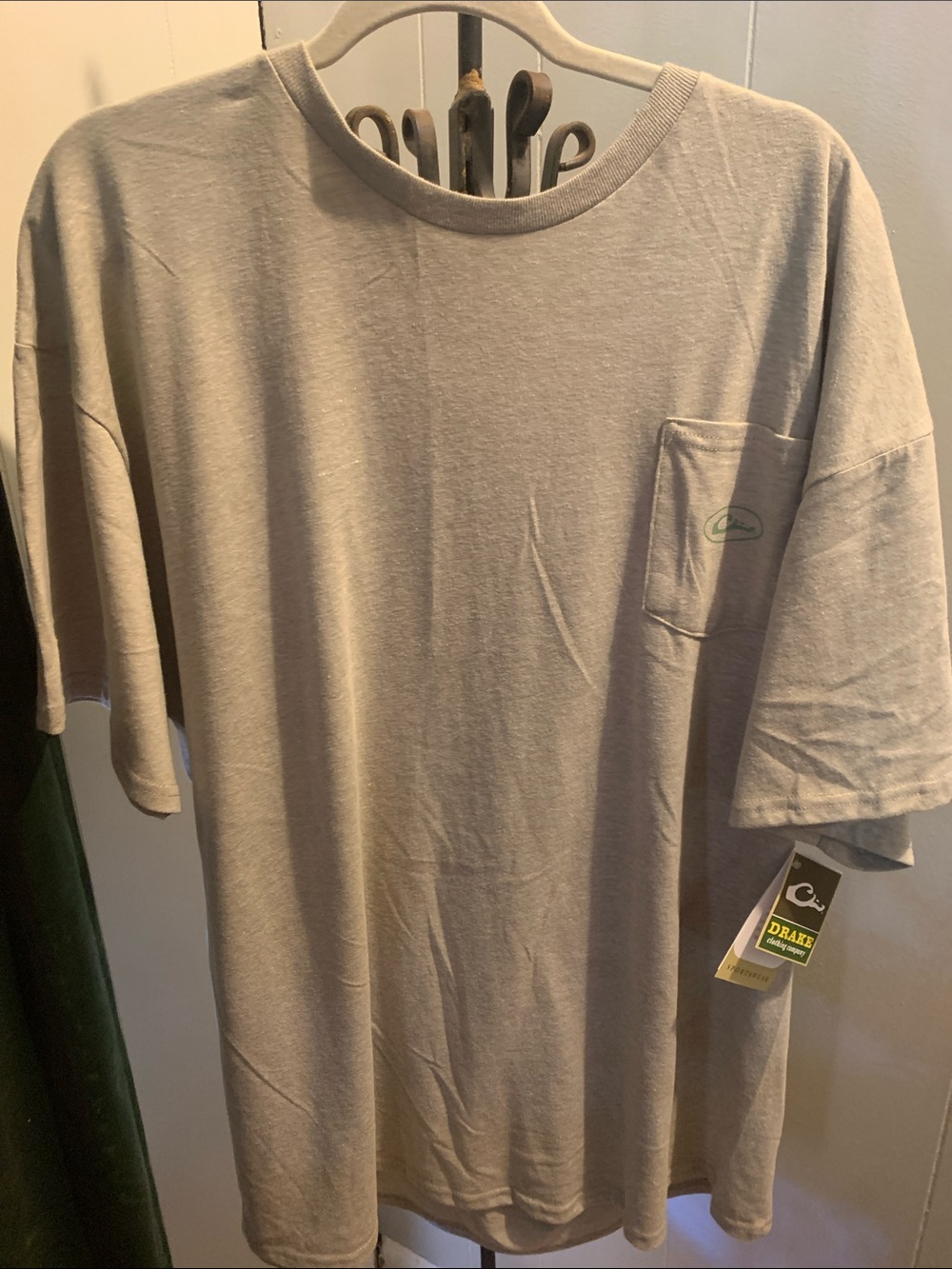 Drake Beige/Tan Short Sleeve Pocket Tee